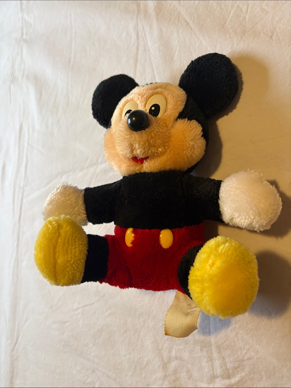 Plush Mouse Stuffed Toy - Black, Red & Yellow